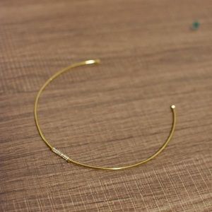 BaubleBar gold choker necklace